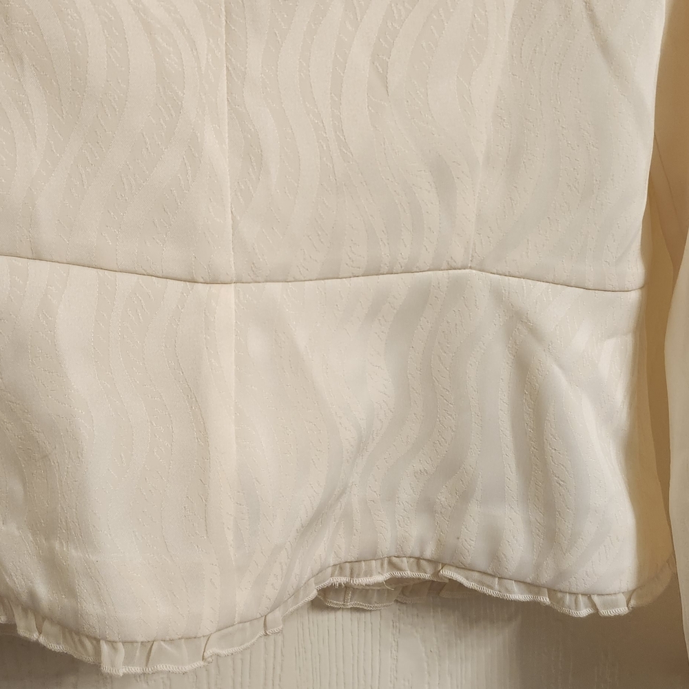 Ruby Rox Ivory Women's Suit Jacket - Picture 6 of 7
